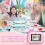HiMont Cámara de Fotos Instantáneas para Niños con Papel de Impresión y Tarjeta SD de 32G,20MP, Cámara de Fotos para Niños con