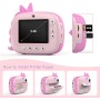 HiMont Cámara de Fotos Instantáneas para Niños con Papel de Impresión y Tarjeta SD de 32G,20MP, Cámara de Fotos para Niños con