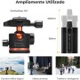 K&F Concept Trípode Cámara,163CM Trípode Viaje Cámara,Trípode Ligero en Aluminio, Trípode de Movil con Soporte de Teléfono,