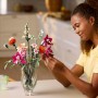 LEGO Botanical Bouquet of Flowers Fantasy in Pink Mockup for Adults, Floral Decoration for Home and Office with Daisies,