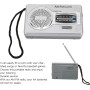VBESTLIFE Radio Portátil, Radio de Transistor Am FM Radio Portátil Operada por 2 Pilas AA Radio Pequeña con Conector para