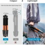 Trípode Cámara de Movil, Victiv 185cm Aluminio Tripode para Nikon Canon Sony, Cabezal Giratorio Desmontable de 3 vías, con