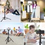 Victiv 197cm Palo Selfie Tripode Movil Alto, Tripode para Movil con 25cm Cuello de Cisne& Mando a Distancia y Soporte para