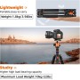 Victiv 78.7"/ 200cm Tripode Camara, Trípode Cámara Reflex de Viaje Ligero y Compacto de Aluminio, Tripode para Movil Panorámico