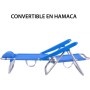 LOLAhome Silla Playa Plegable | Ligera Portátil | Baja y Reclinable de 4 Posiciones con cojín | para Camping, Piscina, Terraza o