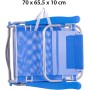 LOLAhome Silla Playa Plegable | Ligera Portátil | Baja y Reclinable de 4 Posiciones con cojín | para Camping, Piscina, Terraza o