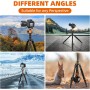 Victiv 78.7"/ 200cm Tripode Camara, Trípode Cámara Reflex de Viaje Ligero y Compacto de Aluminio, Tripode para Movil Panorámico