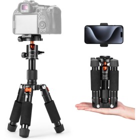 K&F Concept Mini Trípode Portátil S225A1+BH-25 Trípode de Sobremesa 50cm para DSLR, Cámara Réflex Digital, Teléfono Móvil, con