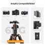 K&F Concept Mini Trípode Portátil S225A1+BH-25 Trípode de Sobremesa 50cm para DSLR, Cámara Réflex Digital, Teléfono Móvil, con