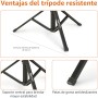Amazon Basics Trípode extensible hasta 162 cm para smartphones iPhone, modo palo selfie y modo trípode para teléfono, color