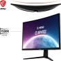 MSI G2422C Monitor Curvo Gaming FHD 23,6", 1500R 1920 x 1080 VA Panel, 180Hz / 1ms, Adaptive Sync, DP 1.2a, HDMI 2.0b CEC