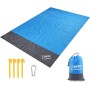 ZFYQ Alfombras de Playa, 200 x 210 cm Manta de Picnic con 4 Estaca Fijo para la Playa Acampar Picnic y Otra Actividad al Aire