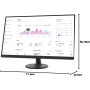 Lenovo D24-45 - Monitor 24" FullHD (VA, 75Hz, 4ms, HDMI, VGA, Cable HDMI, FreeSync) Ajuste de inclinación - Negro