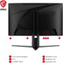 MSI mag 27CQ6PF Monitor Curvo Gaming WQHD 27 Pulgadas, 1500R 2560 x 1440 Rapid VA Panel, 180 Hz / 0.5ms (GtG, Min.),