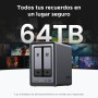UGREEN NASync DXP2800, NAS de Escritorio de 2 bahías, CPU Intel N100 de Cuatro núcleos, 8 GB de RAM DDR5, 2,5 GbE, 2 Ranuras M.2