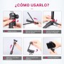 ULANZI MT-44 Tripode para Móvil 147 cm, Palo Selfie Largo con Remoto, Trípode Cámara Fotografía con 360° Rótula de Bola, Cold