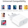 Anigaduo Cargador for iPhone Carga Rapida - for iPhone 14/14 Plus/14 Pro/14 Pro Max/13/12/11/X/XS MAX/XR/SE/8/7/6, Pad,25W USB C