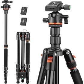 Victiv 194cm Tripode Camara, Tripode para Movil Alto de Viaje Compacto de Premium Aluminio, Trípode Cámara Reflex para Canon