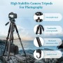 Victiv 194cm Tripode Camara, Tripode para Movil Alto de Viaje Compacto de Premium Aluminio, Trípode Cámara Reflex para Canon