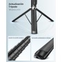 RISEOFLE 180cm Tripode para Movil & Palo Selfie - Tripode Movil Extensible Portátil con Mando Inalámbrico, Compatible con