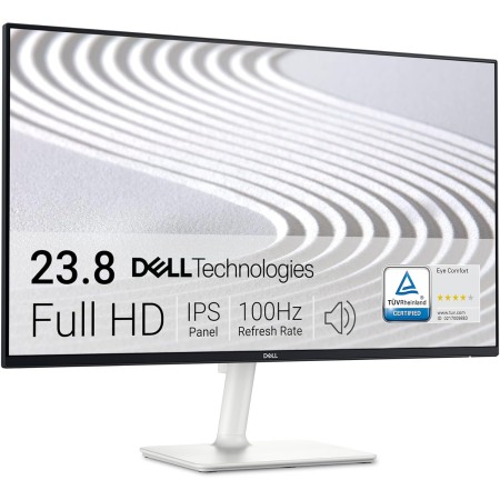 Dell S2425H 24" Full HD (1920x1080) Monitor, 100Hz, IPS, 4ms, 99% sRGB, Altavoces Integrados, Bisel Ultrafino, 2X HDMI, Blanco