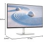 Dell S2725DS 27" QHD (2560x1440) Monitor, 100Hz, IPS, 4ms, 99% sRGB, Ajuste de Altura, Altavoces Integrados, DisplayPort, 2X