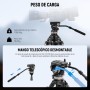 NEEWER 79"/ 200cm Trípode de Video, Soporte de Trípode de Aleación de Aluminio Resistente con 360° Cabezal de Arrastre Fluido,