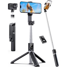 ANXRE Palo Selfie con Control Remoto,Giratorio de 360° Trípode para Movil Rripe, 106cm Telemovel Palo Selfie Tripode Compatible