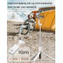 ANXRE Palo Selfie con Control Remoto,Giratorio de 360° Trípode para Movil Rripe, 106cm Telemovel Palo Selfie Tripode Compatible