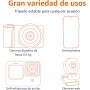 Amazon Basics Trípode flexible y portátil con mando a distancia inalámbrico y abrazadera para smartphone, 25,4 cm, negro