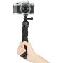 Amazon Basics Trípode flexible y portátil con mando a distancia inalámbrico y abrazadera para smartphone, 25,4 cm, negro