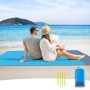 Sendowtek Esterilla de Playa, 200 x 140 cm Manta Playa Grande Impermeable Esterilla Impermeable Playa con 4 Clavos fijos,Ideal