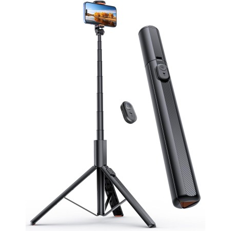 ANXRE 180cm Trípode para Movil Monopies, Palo Selfie Tripode para Móvil y Cámara Palo Selfie Tripode para Movil con Remoto,