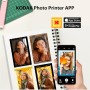Kodak Mini 2 Retro 4Pass, Impresora Fotográfica + 68 Fotos, Fotos Instantáneas Tamaño 54X86mm, Conexión Inalámbrica Bluetooth -
