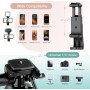 Victiv 172cm Trípode Cámara, Trípode Portátil de Aluminio, Trípode Movil para iPhone con Soprtre de Teléfono & Control Remoto,