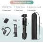 Victiv 172cm Trípode Cámara, Trípode Portátil de Aluminio, Trípode Movil para iPhone con Soprtre de Teléfono & Control Remoto,