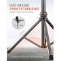 Trípode para Móvil 180cm, Extensible Profesional Estable Aluminiocon Trípode con Control Remoto & Teléfono Soporte, Compatible