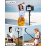 Nineigh Tripode para Movil 180cm, Extensible Tripode Movil Alto de Aluminiocon con Control Remoto y Soporte de Teléfono, Ligero