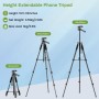 Nineigh 160cm Tripode para Movil Alto, Ligero Tripod de Aluminio con Control Remoto y Soporte Teléfono, Trípode Portátil de