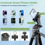 Nineigh 160cm Tripode para Movil Alto, Ligero Tripod de Aluminio con Control Remoto y Soporte Teléfono, Trípode Portátil de