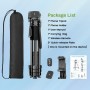 Nineigh 160cm Tripode para Movil Alto, Ligero Tripod de Aluminio con Control Remoto y Soporte Teléfono, Trípode Portátil de