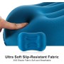 Eono Almohada de Playa Hinchable, Almohada Inflable Camping, Ultraligero Cojin de Viaje Hinchable, Compresivo, Compacto,