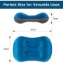 Eono Almohada de Playa Hinchable, Almohada Inflable Camping, Ultraligero Cojin de Viaje Hinchable, Compresivo, Compacto,