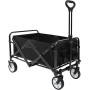 Carro de Mano Plegable con Ruedas Grandes Todoterreno | Carrito Multiusos Ideal Playa, Compra, Jardín o Camping | Carga hasta