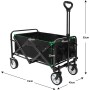 Carro de Mano Plegable con Ruedas Grandes Todoterreno | Carrito Multiusos Ideal Playa, Compra, Jardín o Camping | Carga hasta