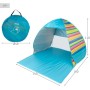 Aktive 62165 Tienda de playa Pop Up azul y verde Beach