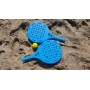 Pincho Palas de Padel Playa, Juega Estilo Badminton, Pickleball, Beach Tennis, Raquetas de Playa, 2 Palas + 3 Pelotas EVA,
