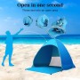 Miconi Pop Up Tienda de Playa para 1-3 personas Anti-UV Protección Solar UPF 50, Portátil para Jardín, Camping, Viajes, Pesca,