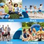 Miconi Pop Up Tienda de Playa para 1-3 personas Anti-UV Protección Solar UPF 50, Portátil para Jardín, Camping, Viajes, Pesca,