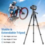 Nineigh 172cm Tripode Camara, Ligero Tripode de Aluminio, Trípode Movil para iPhone con Control Remoto & Soporte Teléfono,